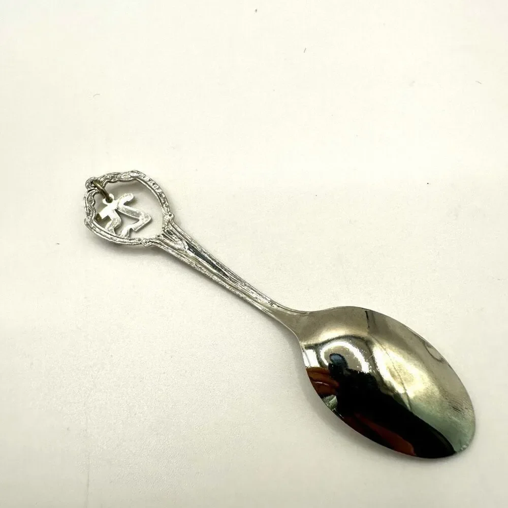 Happy 25th anniversary demitasse collector spoon